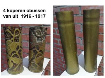 Koperen OBUSSEN  1916 beschikbaar voor biedingen