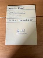 Maurice Ravel — Concerto pour la main gauche, Musique & Instruments, Partitions, Enlèvement ou Envoi, Artiste ou Compositeur, Classique