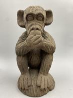 Antiek Beeld Sculptuur Aap Hout Afrika, Ophalen of Verzenden