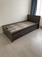 1-persoonsbed met lade, inclusief lattenbodem., Ophalen, Gebruikt, 90 cm, Eenpersoons