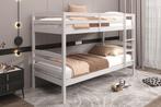 VX Stapelbedden NIEUW Model 'Roy' 90x200cm in wit +Levering, Ophalen of Verzenden, Nieuw, Stapelbed