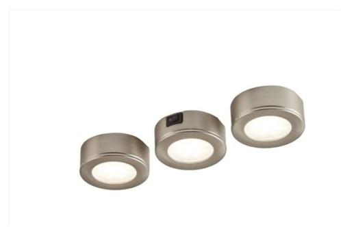 3 zilveren „Esmo” LED-spots - 150 lumen, Huis en Inrichting, Lampen | Spots, Nieuw, Metaal of Aluminium, Led, Ophalen of Verzenden