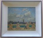 JAN VAERTEN / WERKENDE BOER / OLIEVERF DOEK / 47x53cm KADER, Ophalen of Verzenden