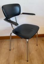 Tubax stoel uit de jaren 50 chroom en zwart kunstleer, Ophalen