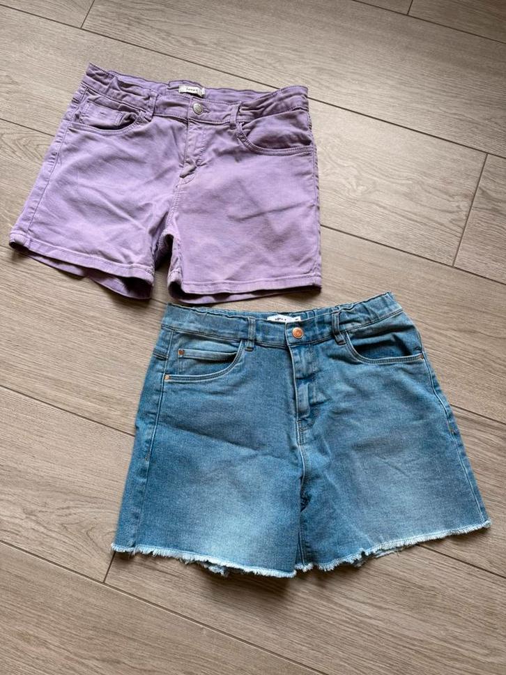 4 shorts mt 164 zgan, Kinderen en Baby's, Kinderkleding | Maat 164, Zo goed als nieuw, Meisje, Broek, Ophalen of Verzenden