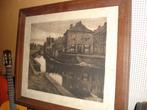 Louis Clesse Lithographie canal de Termonde, Antiek en Kunst, Ophalen