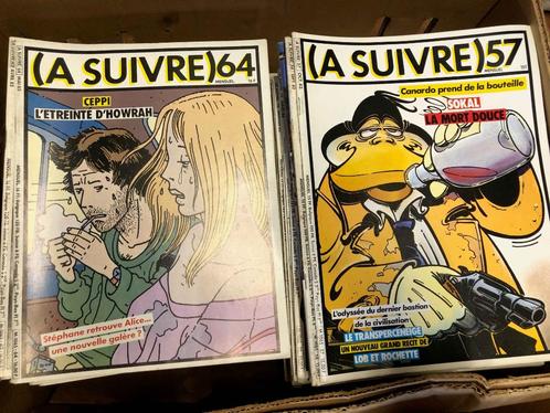 Mega lot revues BD - A Suivre Pilote Vécu Fluide Glacial etc, Boeken, Stripverhalen, Gelezen, Ophalen
