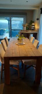 Tijdloze tafel in steigerhout, Landelijk, Enlèvement, Utilisé, 50 à 100 cm