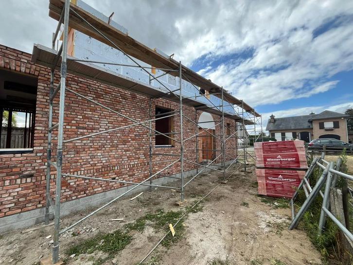 Metser stelling, Doe-het-zelf en Bouw, Steigers, Gebruikt, Gevelsteiger, Ophalen