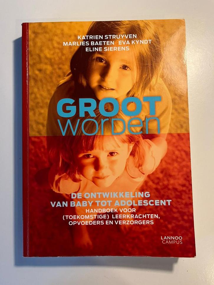 Groot worden, Boeken, Psychologie, Zo goed als nieuw, Ontwikkelingspsychologie, Ophalen