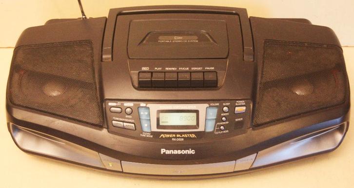 Panasonic Stereo Power Blaster / Radio - CD - Cassette, Audio, Tv en Foto, Stereoketens, Zo goed als nieuw, Cassettedeck, Cd-speler