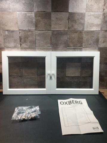 2 vitrinedeurtjes- IKEA - Oxberg/ Billy kast - beschikbaar voor biedingen