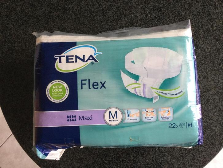 Maandverbanden Tena Flex Max Medium Heren-Vrouwen 22 stuks, Diversen, Verpleegmiddelen, Nieuw, Ophalen