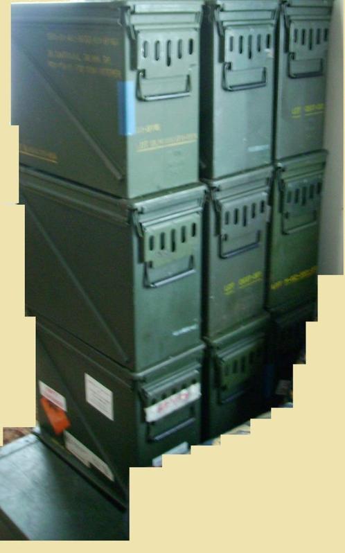 Metaal Munitiekist militair 30L, Verzamelen, Militaria | Algemeen, Overige soorten, Kist of Geocache, Ophalen of Verzenden