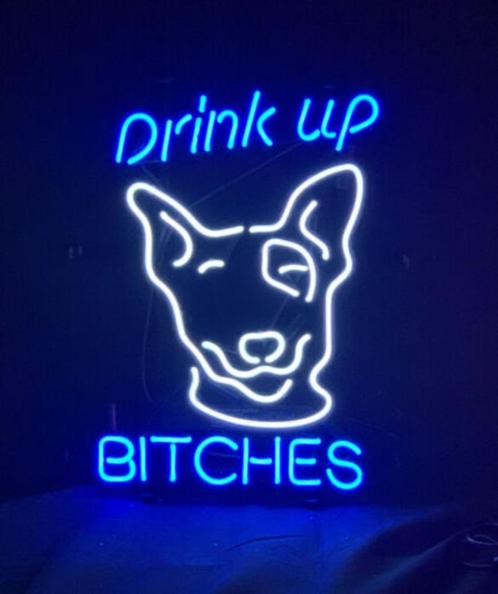 Drink up bitches neon en veel andere leuke decoratie neons, Verzamelen, Merken en Reclamevoorwerpen, Nieuw, Lichtbak of (neon) lamp