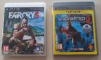 Uncharted 2 en Farcry 3, Consoles de jeu & Jeux vidéo, Consoles de jeu | Sony PlayStation 3, Avec 1 manette, Utilisé, Enlèvement ou Envoi