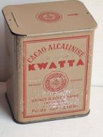 Ancienne boîte métallique Kwatta Cacao alcalinisé, Verzamelen, Blikken, Ophalen of Verzenden, Gebruikt, Overige, Overige merken