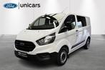 Ford Transit Custom 280S 2.0TD105Pk M6 Ambiente DC DUBBELE C, Auto's, Voorwielaandrijving, 4 deurs, Gebruikt, Zwart