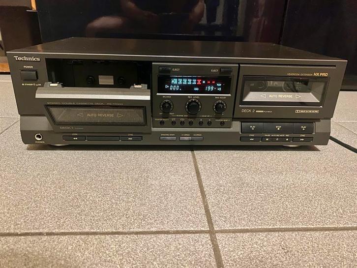 Technics RS-TR333 , Audio, Tv en Foto, Cassettedecks, Dubbel, Overige merken, Auto-reverse, Tiptoetsen, High speed dubbing, Tape counter