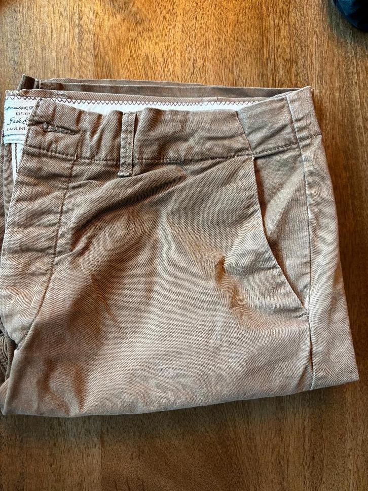 Jack & Jones - Regular fit Bruine short, Kleding | Heren, Broeken en Pantalons, Gedragen, Maat 56/58 (XL), Bruin, Ophalen of Verzenden