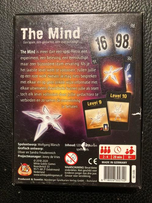 The Mind (spel), Hobby en Vrije tijd, Gezelschapsspellen | Kaartspellen, Nieuw, Ophalen of Verzenden
