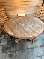 Ronde tafel, Tuin en Terras, Tuinsets en Loungesets, Ophalen, Zo goed als nieuw, Eettafel