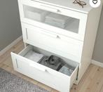 Ladekast wit brimnes ikea, Ophalen, Minder dan 50 cm, Gebruikt, 3 of 4 laden