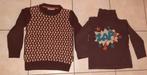 Tof setje bruine trui en longsleeve JBC maat 110 of 5 jaar, Kinderen en Baby's, Kinderkleding | Maat 110, JBC, Ophalen of Verzenden