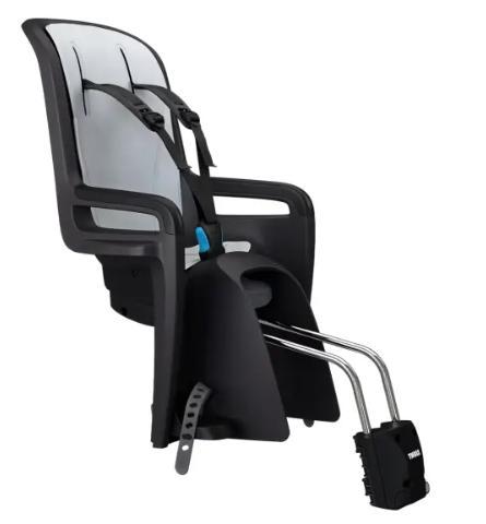Thule fietsstoel, Fietsen en Brommers, Fietsaccessoires | Fietsstoeltjes, Zo goed als nieuw, Achterzitje, 15 t/m 25 kg, Voetsteuntjes