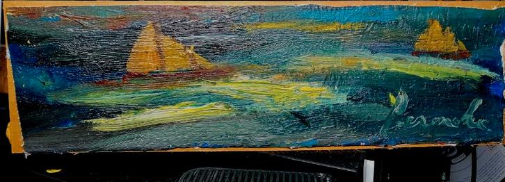 Constant Permeke '' Na middag op zee '' olieverf op doek, Antiquités & Art, Art | Peinture | Classique, Envoi