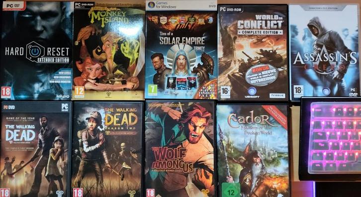 PC spellen verzameling in nieuw-staat ook thuis te bekijken., Consoles de jeu & Jeux vidéo, Jeux | PC, Comme neuf, Autres genres