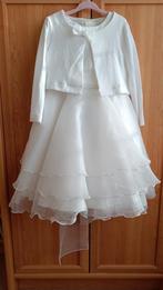 Miss Leod Communiejurk + vestje maat 7 jaar, Kinderen en Baby's, Kinderkleding | Maat 122, Ophalen