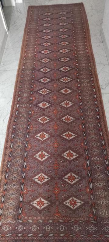 Oosters tapijt uit Pakistan. Ca 3m op 85cm. Certificaat !  beschikbaar voor biedingen