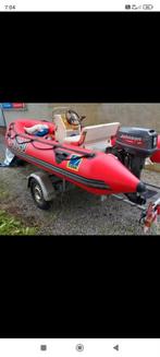 Zodiac + Riba-trailer, Watersport en Boten, Motorboten en Motorjachten, Zo goed als nieuw, Elektrisch