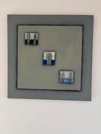 Grote moderne abstracte canvas - gesigneerd 2001, Ophalen