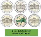 2 euros Allemagne 2019 Bundesrat 5 lettres, 2 euros, Enlèvement ou Envoi, Allemagne