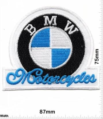 Patch BMW Motorcycles - 87 x 75 mm beschikbaar voor biedingen
