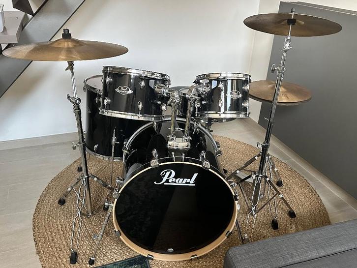 Complete drumstel Pearl Export, Muziek en Instrumenten, Drumstellen en Slagwerk, Gebruikt, Pearl, Ophalen