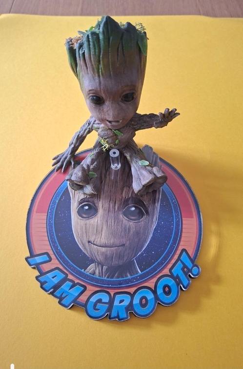 Marvel I Am Groot statue + plexi base, Kinderen en Baby's, Speelgoed | Duplo en Lego, Zo goed als nieuw, Ophalen of Verzenden