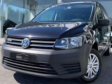 Volkswagen Caddy Maxi 1.4 TGI / Essence + CNG / Cuir / Gps /, Autos, Entreprise, 1820 kg, Noir, 5 portes