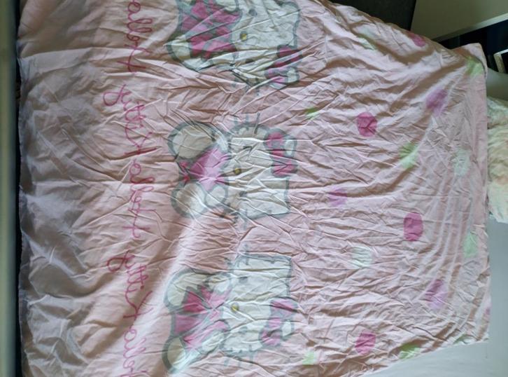 Dekbedovertrek set, Kinderen en Baby's, Kinderkamer | Beddengoed, Zo goed als nieuw, Dekbedovertrek, Roze, Jongetje of Meisje