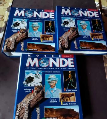Encyclopédie "notre monde" 3 classeurs voir descriptif, Enlèvement ou Envoi, Neuf, Général