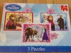 3 puzzels  - Frozen - 50 stuks, Ophalen, Gebruikt