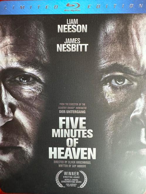 FIVE MINUTES OF HEAVEN BLUE RAY STEEL BOX, Cd's en Dvd's, Blu-ray, Zo goed als nieuw, Drama, Ophalen of Verzenden