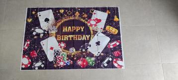 Verjaardag spandoek 100x152 beschikbaar voor biedingen