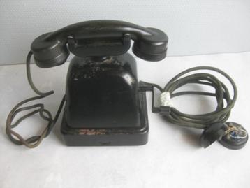 Téléphone de campagne avec dynamo - cadran - Vintage.