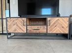 Tv meubel modern industrieel zeer goede staat 150x42x56, Ophalen, 150 tot 200 cm, Zo goed als nieuw, Modern industrieel