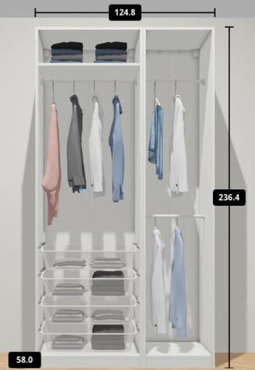 PAX IKEA kledingkasten, Huis en Inrichting, Kasten | Kleerkasten, Ophalen, Gebruikt