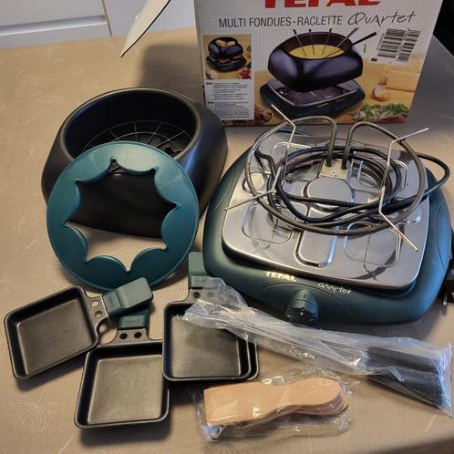 Tefal Multi Fondue-Raclette Quartet, Elektronische apparatuur, Fonduesets, Gebruikt, Fondueset, Elektrisch, Ophalen of Verzenden