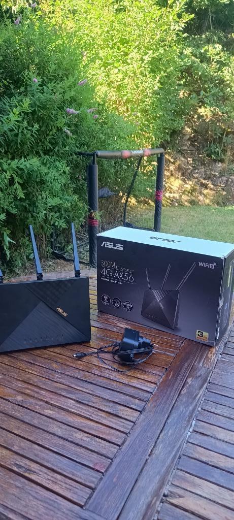 ASUS 4G SIM LTE WLAN WiFi 6 4G AX56-MODEM, Computers en Software, Routers en Modems, Gebruikt, Router met modem, Verzenden